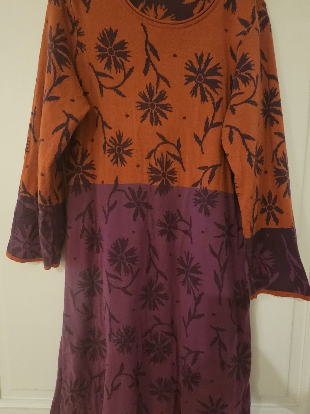 Gudrun Sjödén Color-Block Floral Knit Dress